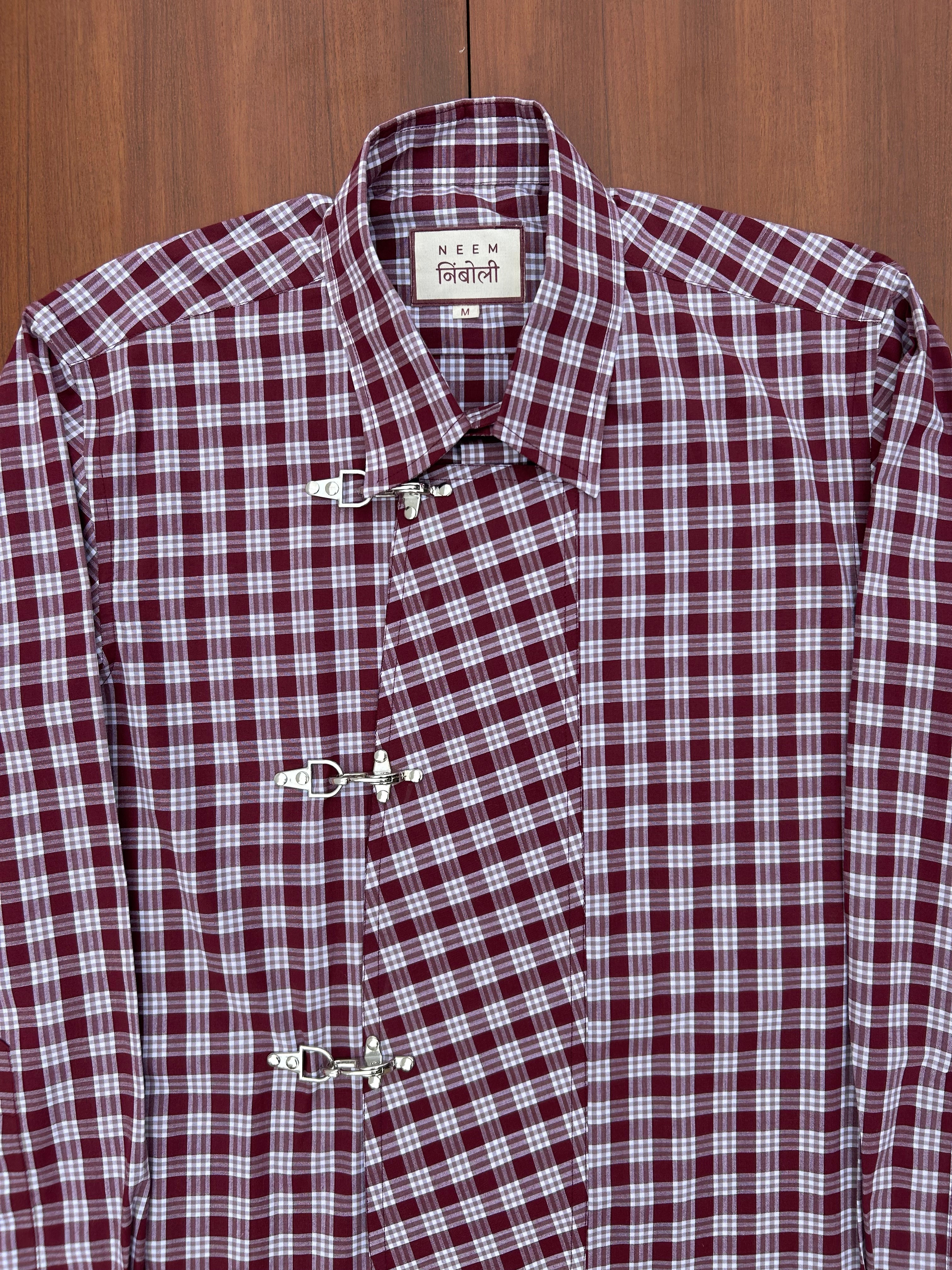 Maroon Fireman Clasp Shirt