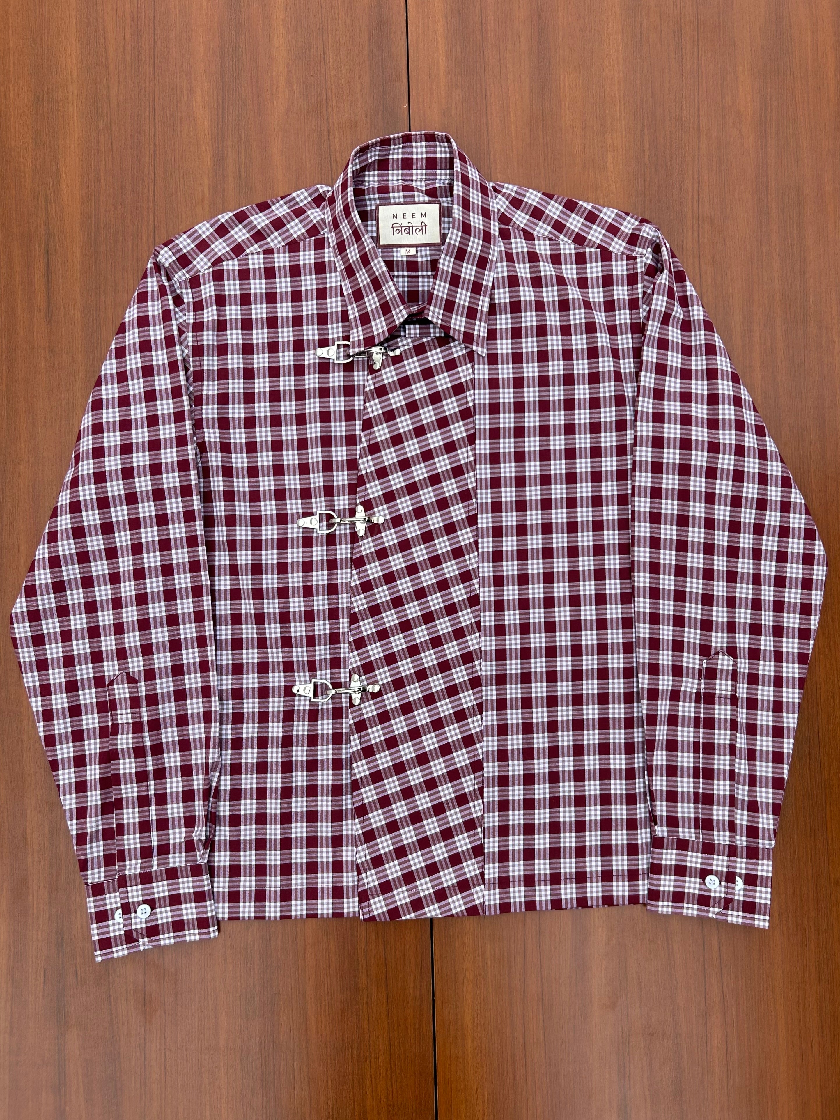 Maroon Fireman Clasp Shirt