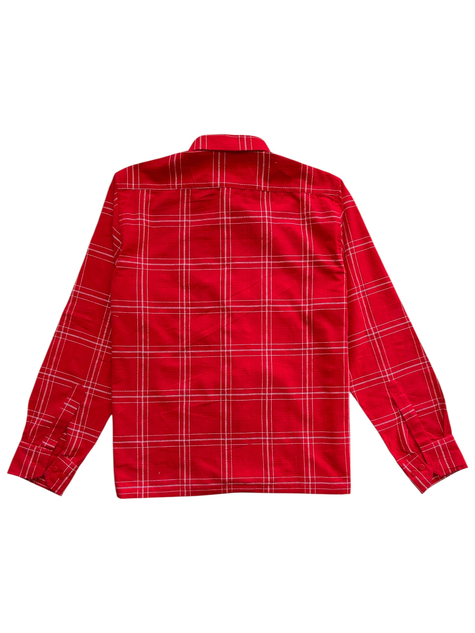 Back Side Red Cheongsam Shirt