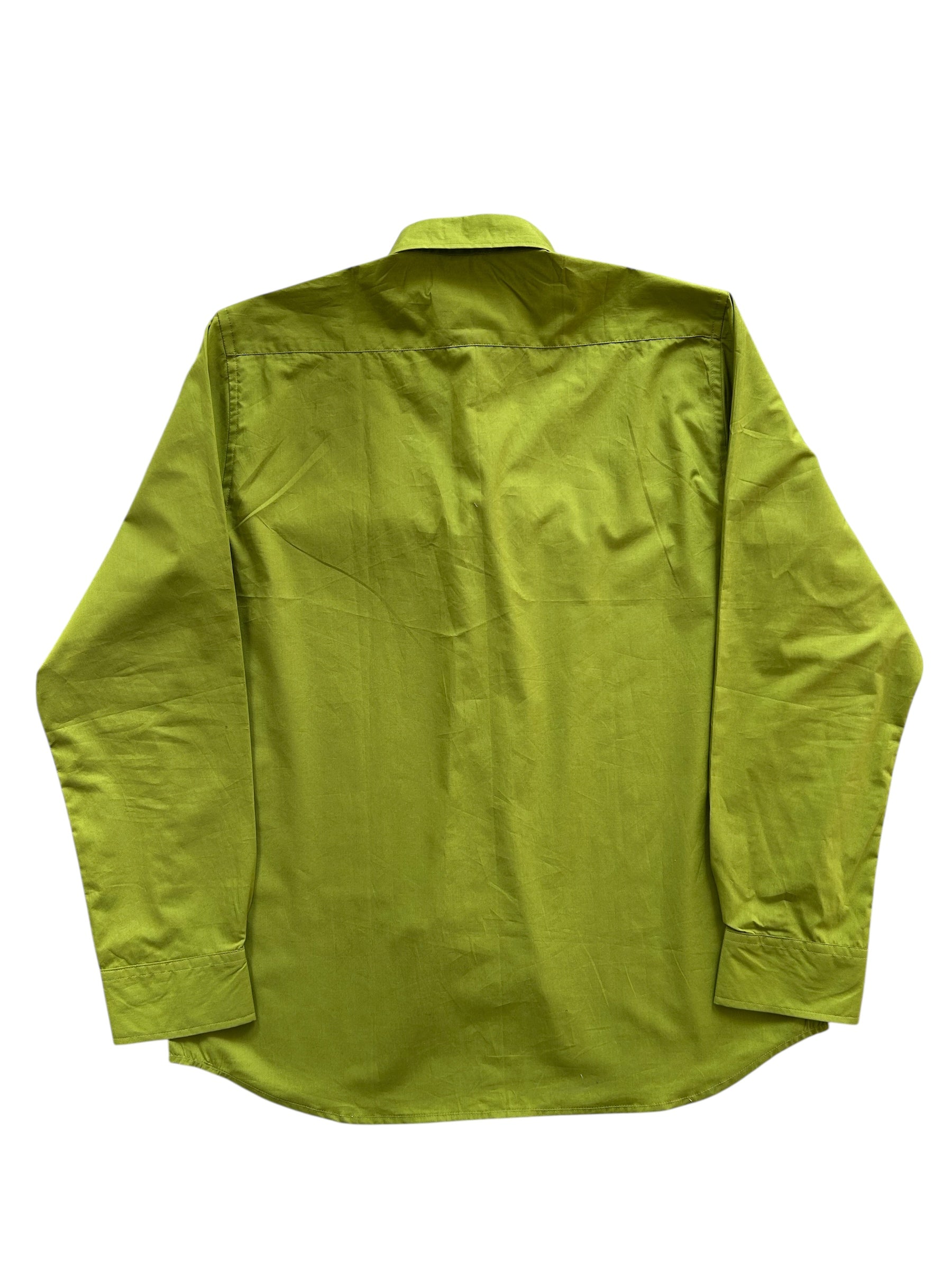 Back side Green Mandarin Knot Shirt