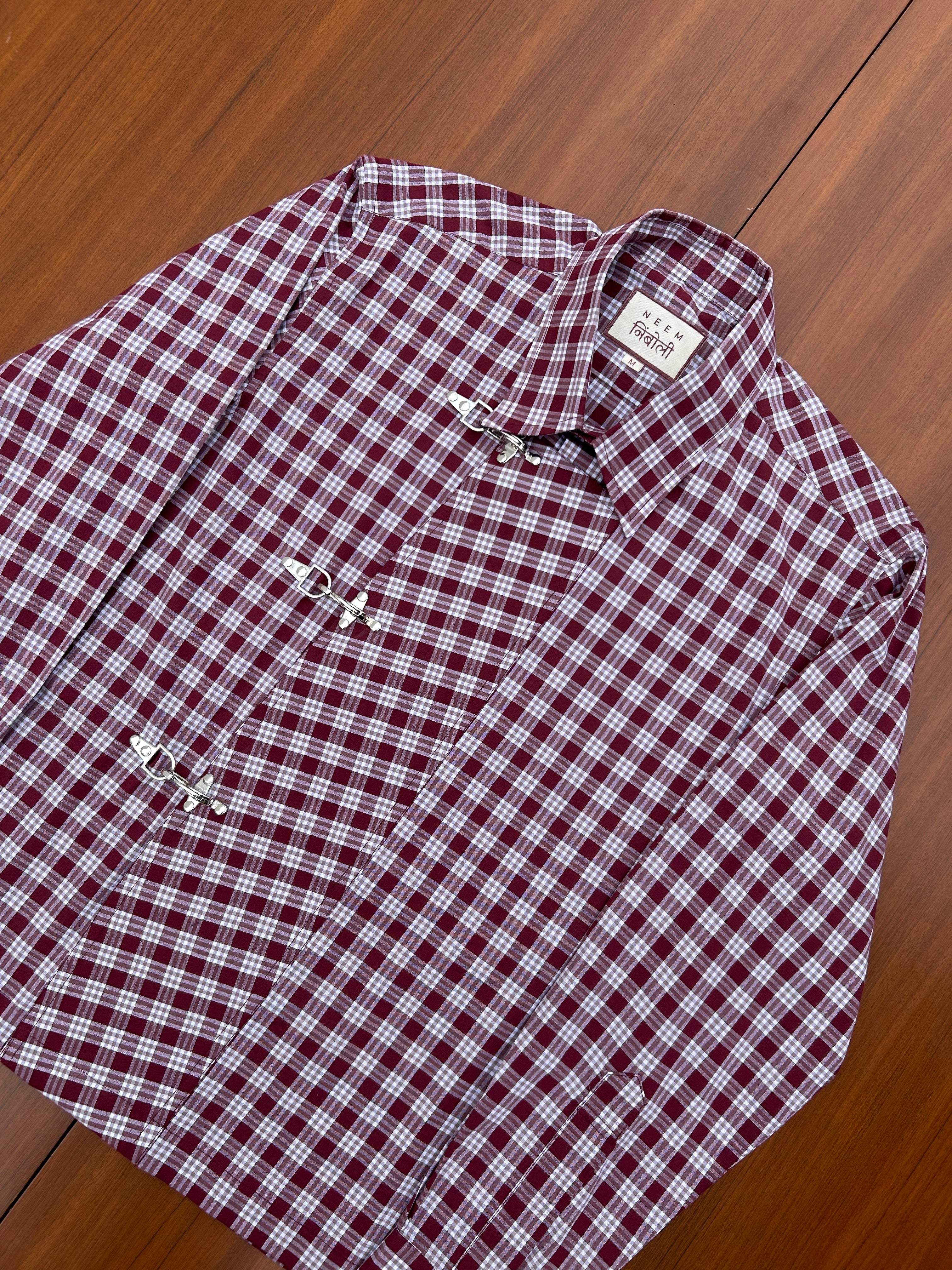 Maroon Fireman Clasp Shirt