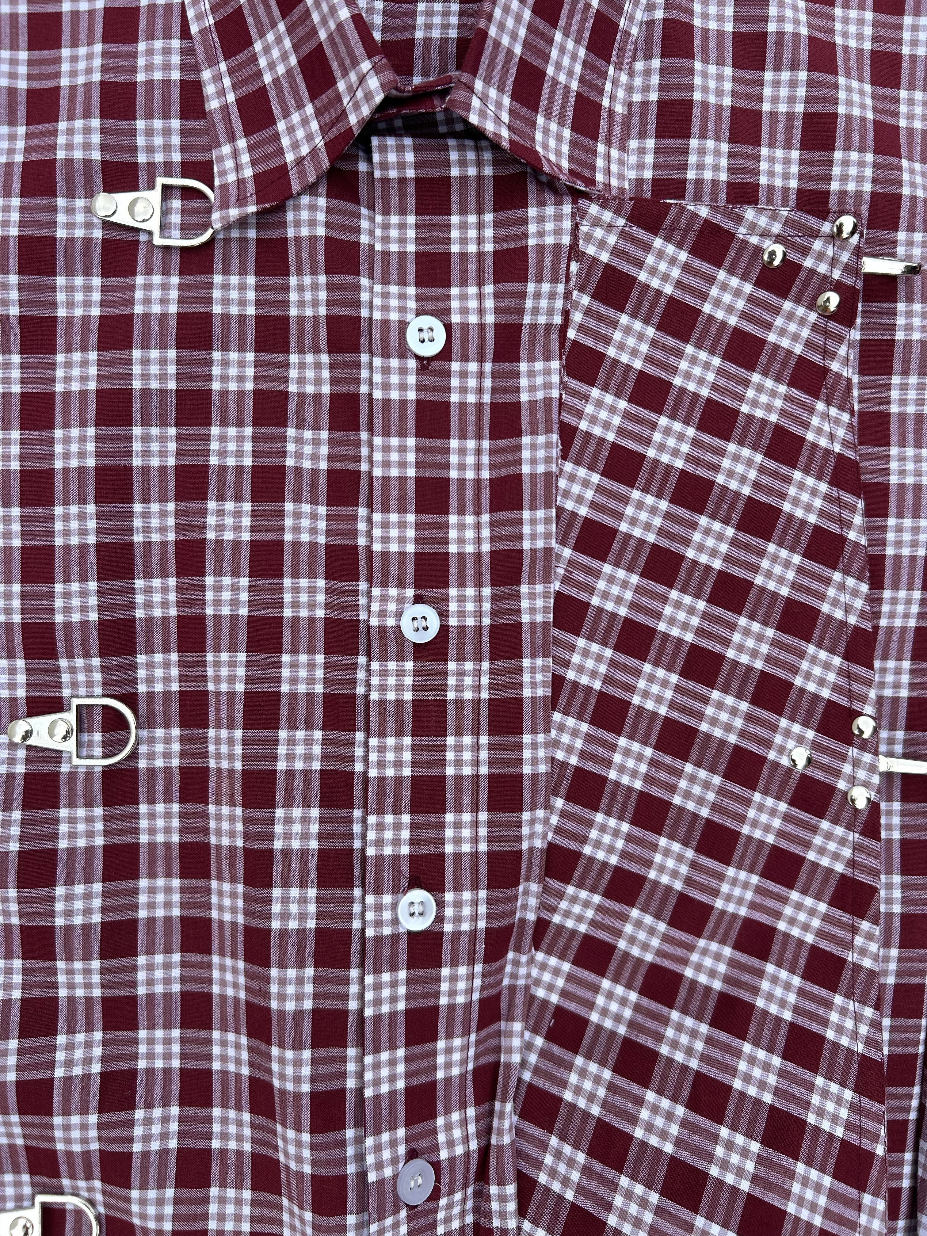 Maroon Fireman Clasp Shirt
