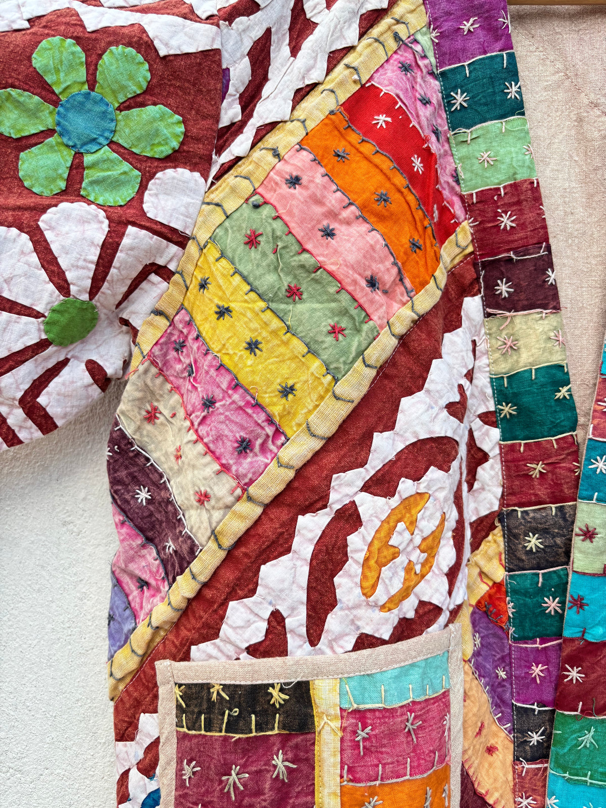 Vintage Patchwork Cotton Quilted Jacket