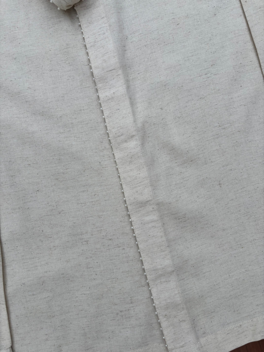 Open Back Cotton Shirt with Detachable Tie