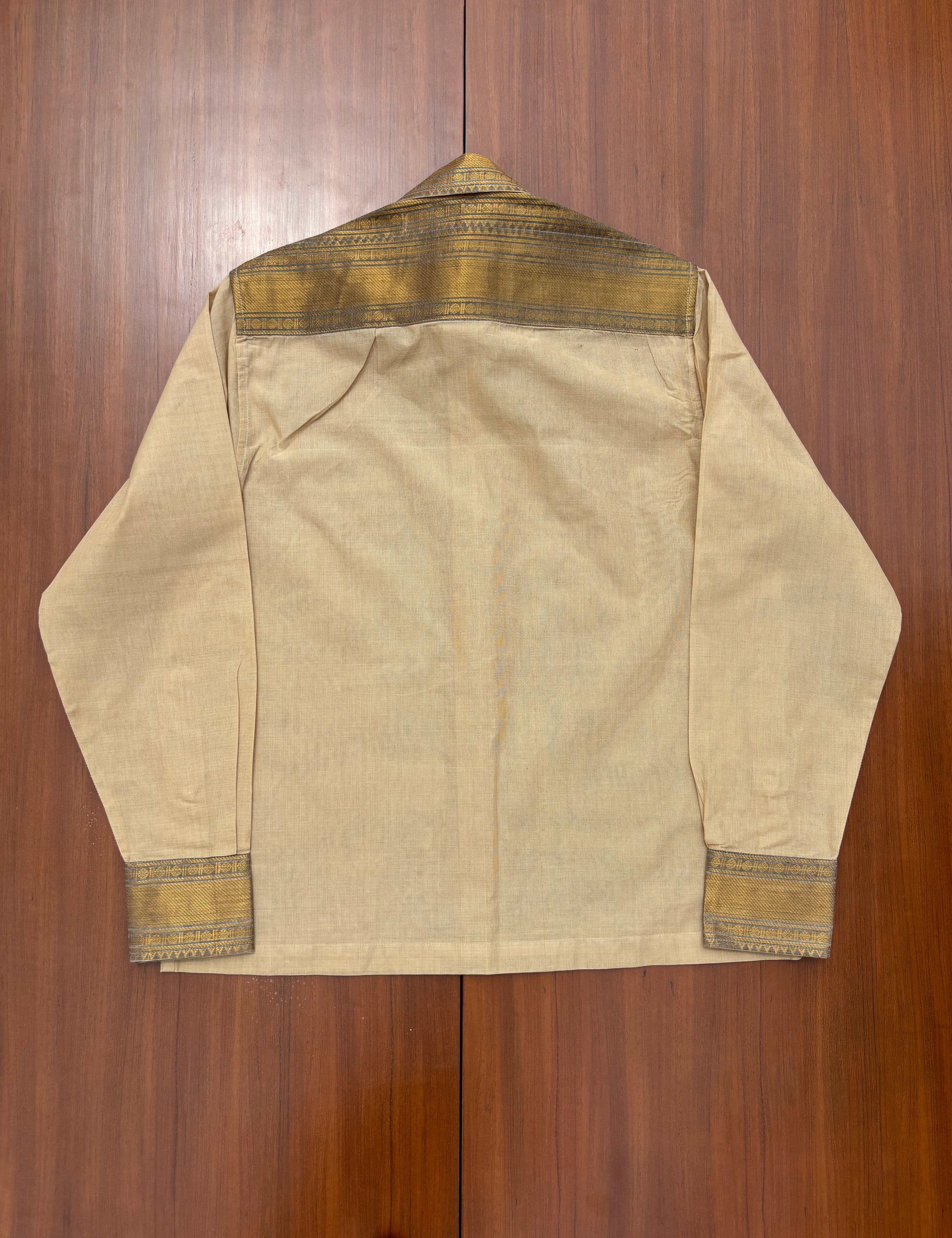 Golden Sand Handwoven Cotton Shirt