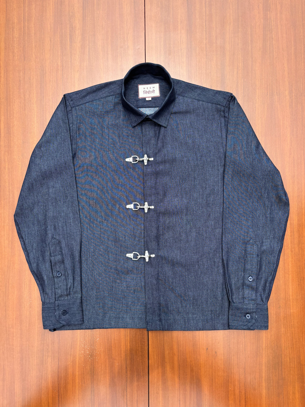 Denim Fireman Clasp Shirt