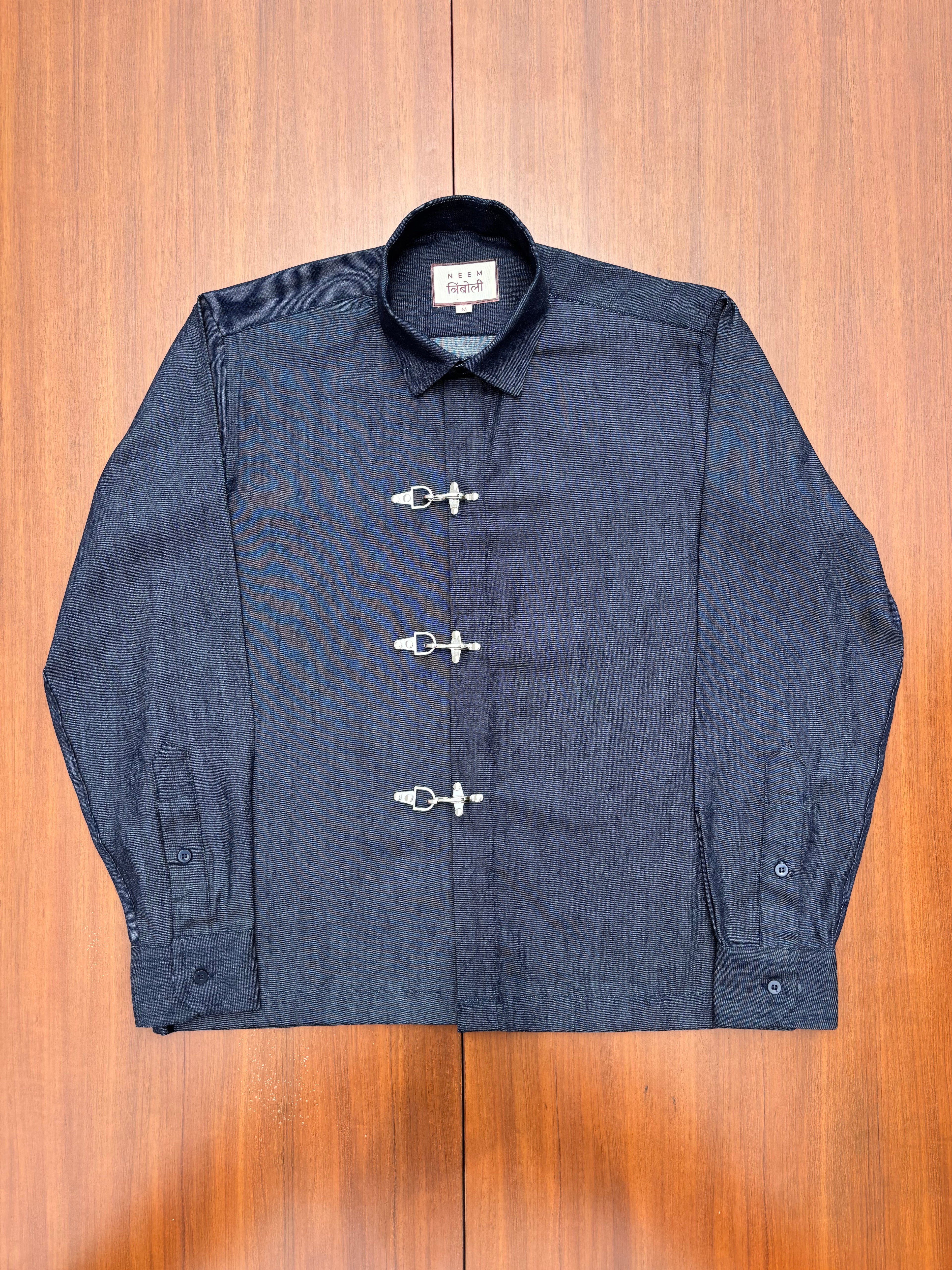 Denim Fireman Clasp Shirt