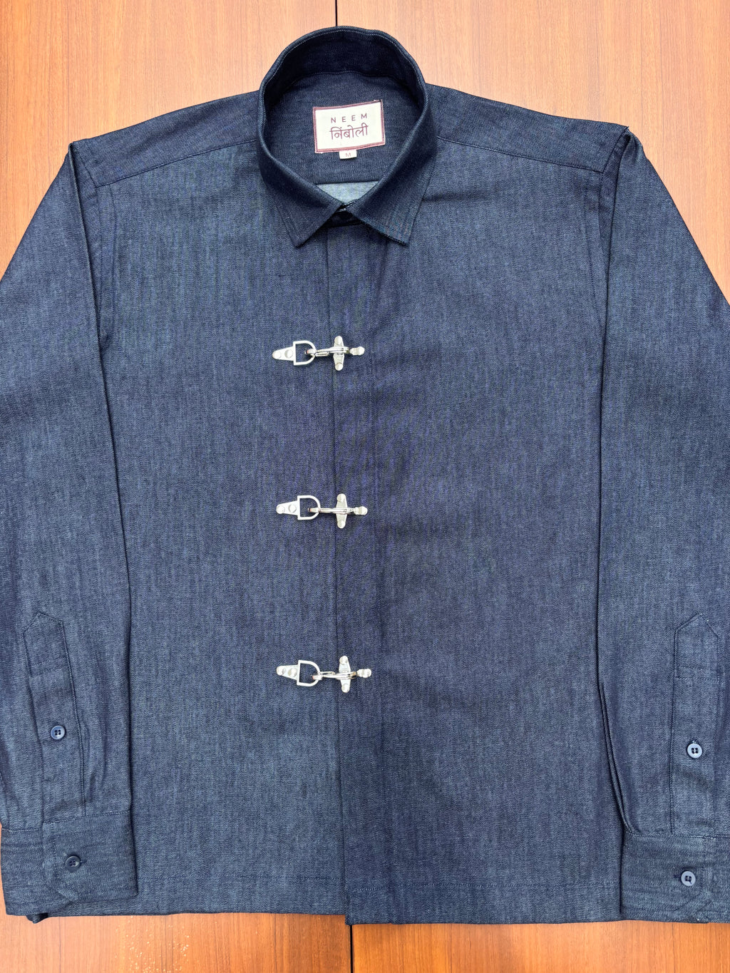 Denim Fireman Clasp Shirt