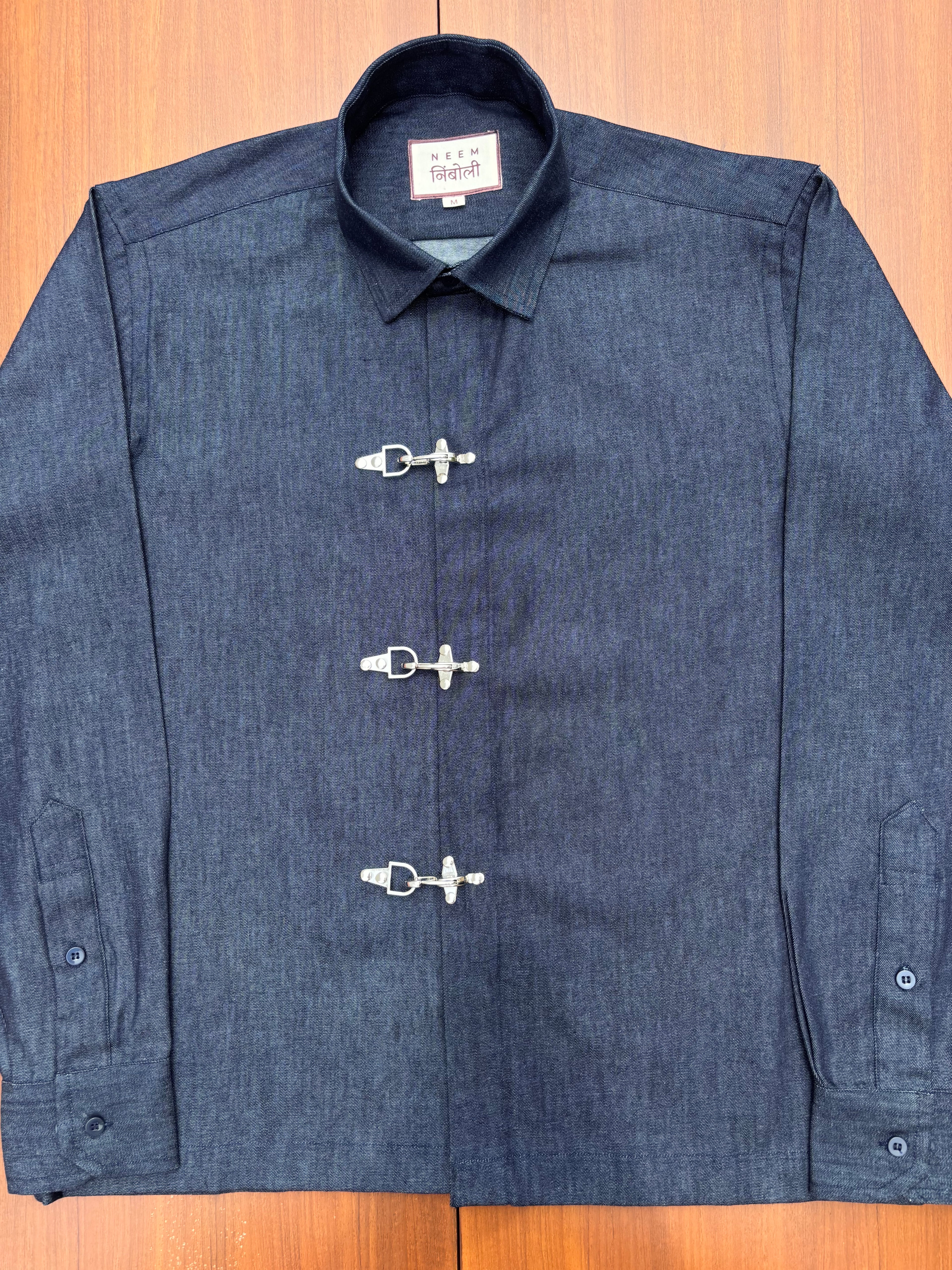 Denim Fireman Clasp Shirt