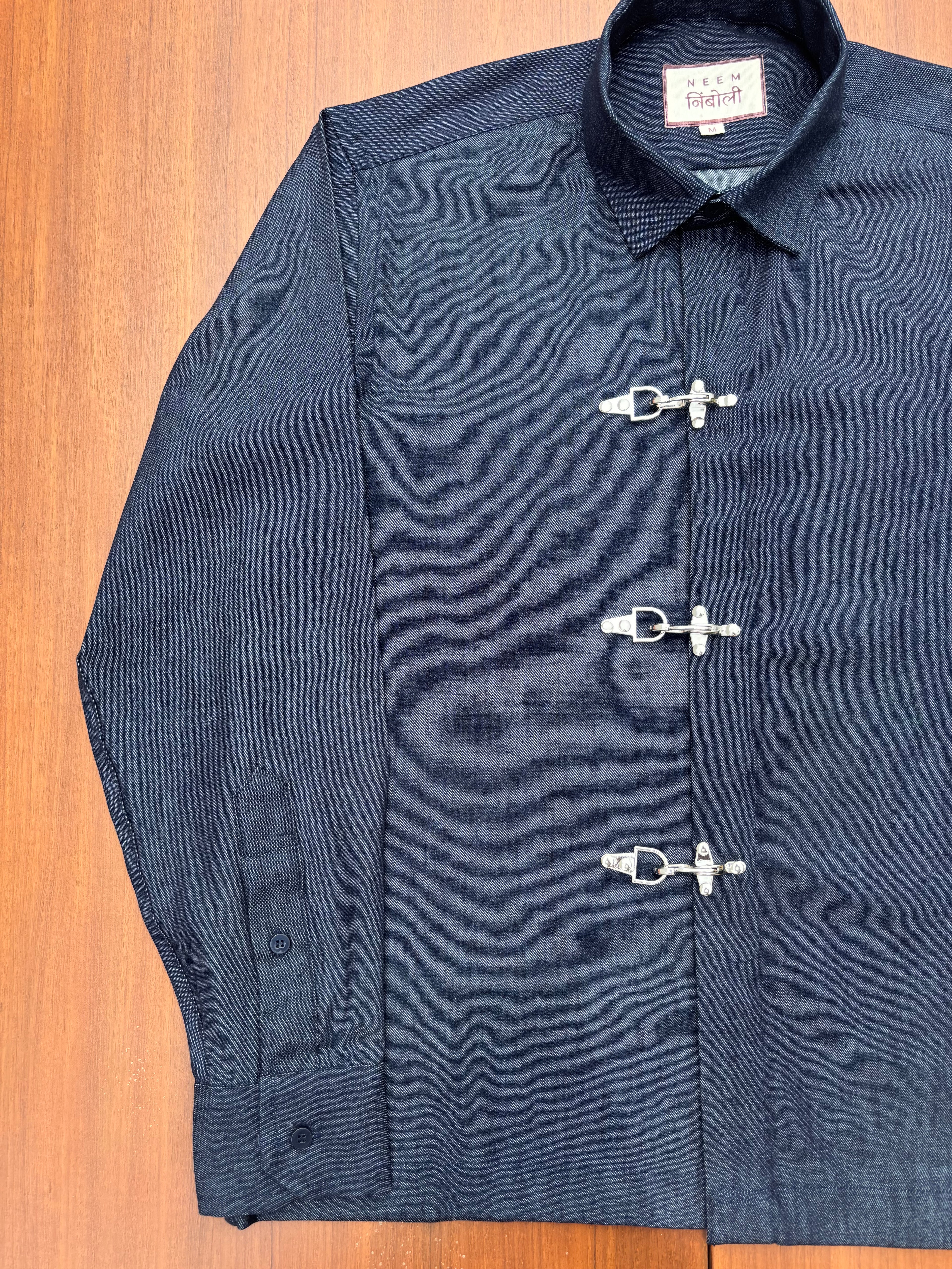 Denim Fireman Clasp Shirt