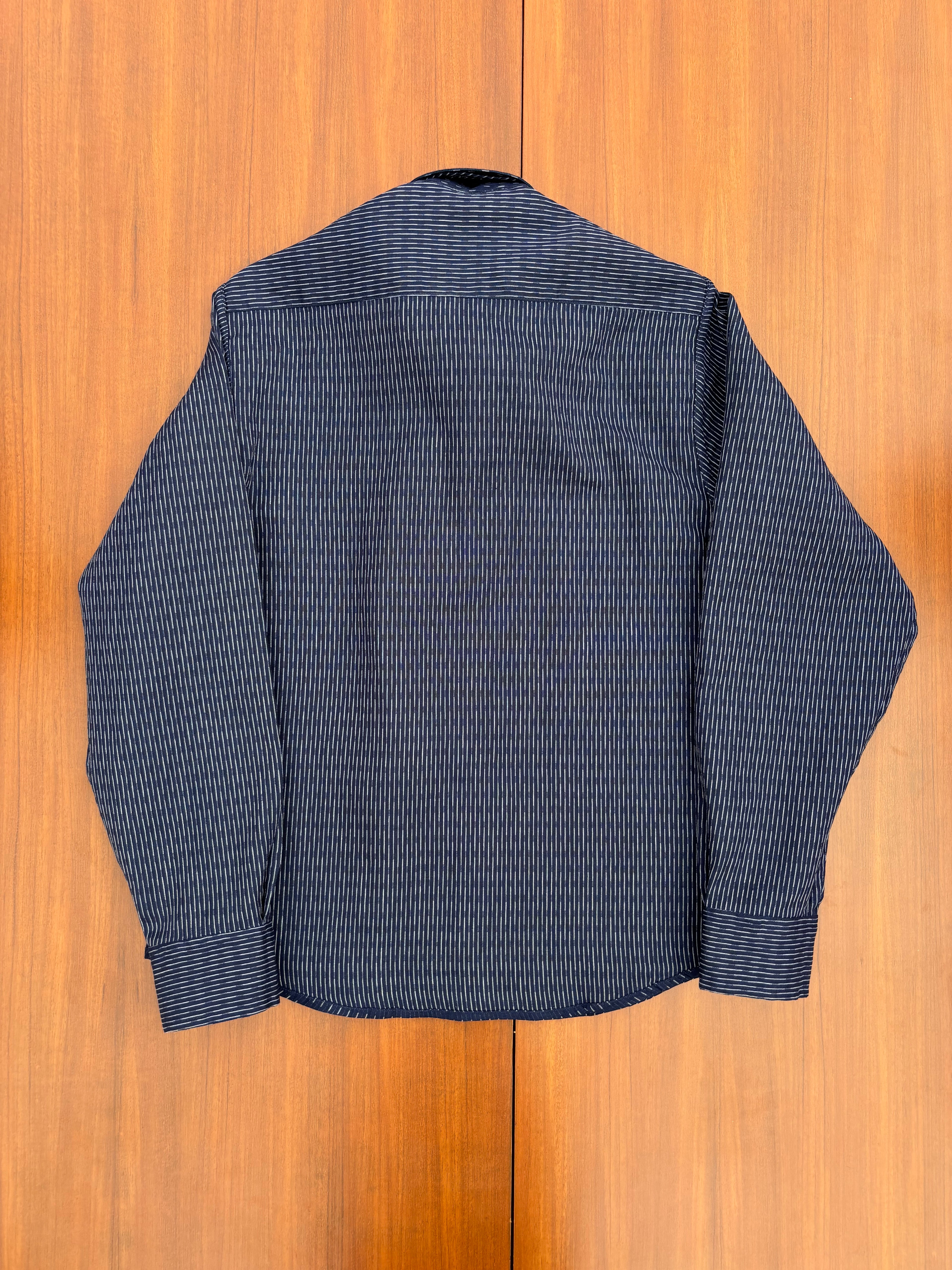 Midnight Reversible Cotton Shirt with Detachable Tie