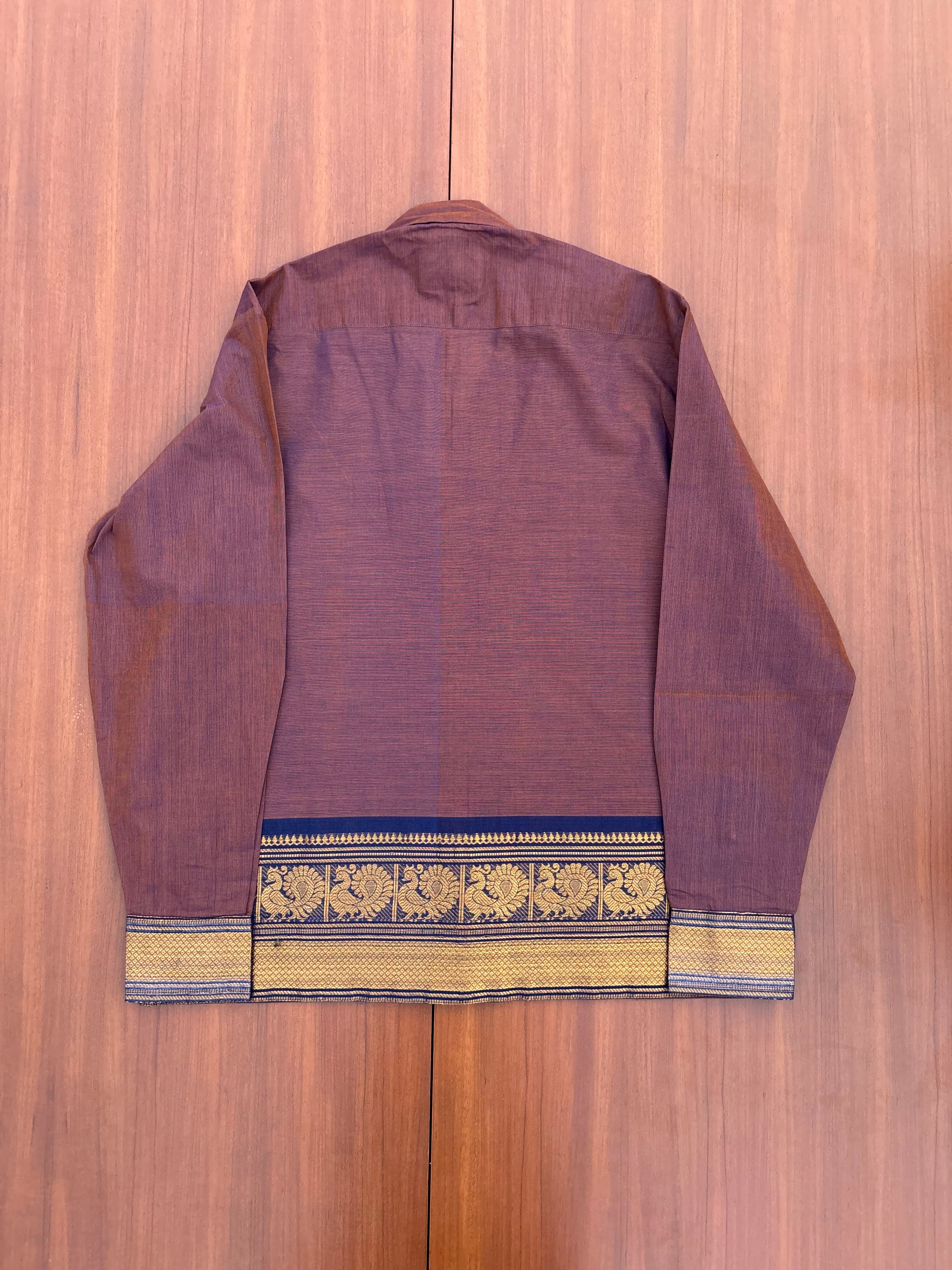 Mauve Temple Border Shirt